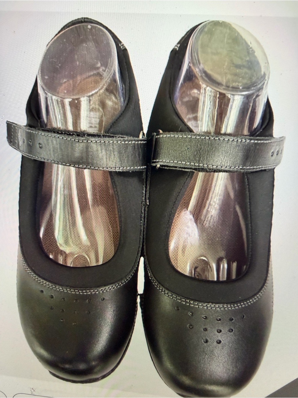 DREW Black Mary Jane Comfort Flats size 10.5 WIDE